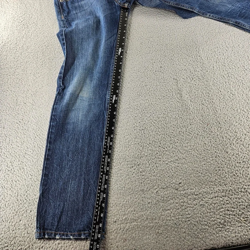 Levis Jeans Mens 29x30 Blue 514 Slim Straight Distressed‎ Cotton Skater Pants